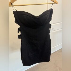 Elegant Black Strapless Dress